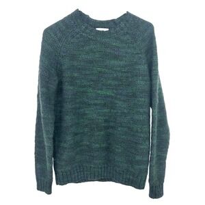 Bonobos Chunky Knit Wool Blend Sweater Mens S Green Grandpa Academia Cozy